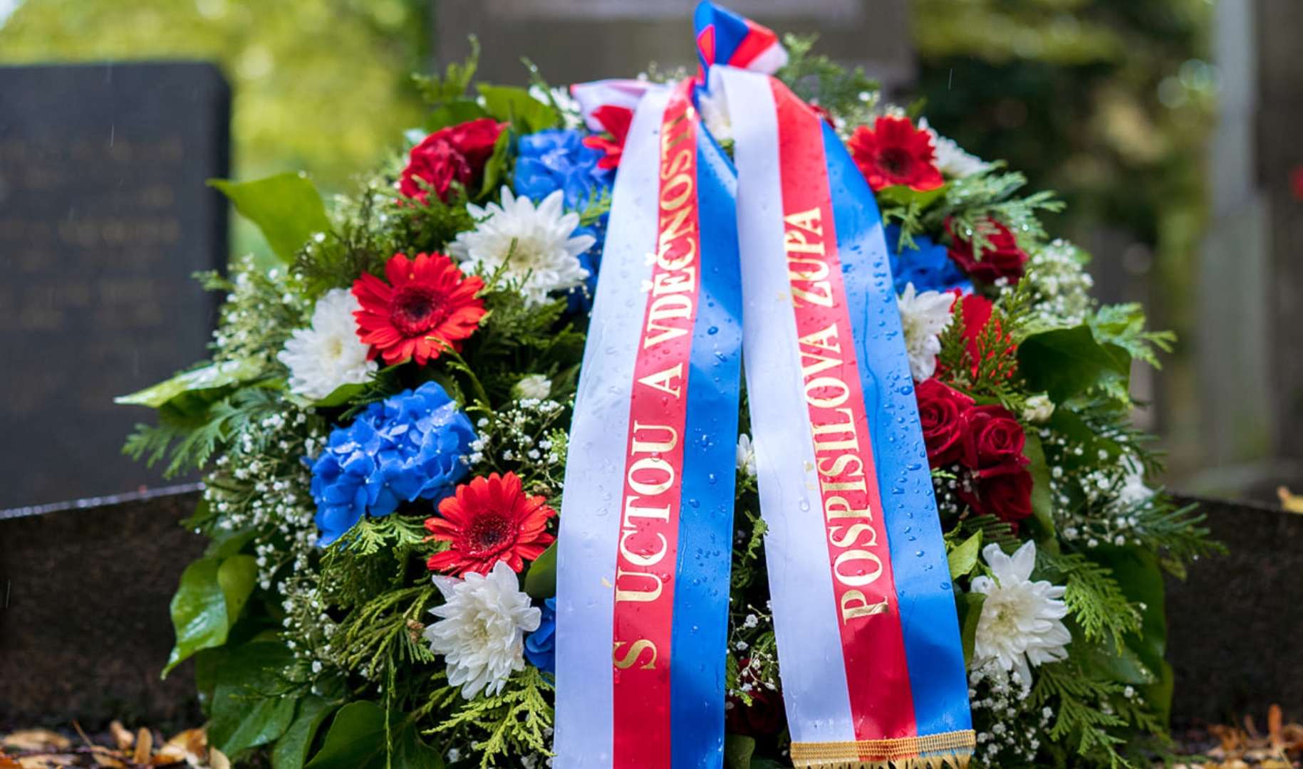 Pietní setkání u hrobu zakladatele Pospíšilovy župy Ing. Bedřicha Pospíšila